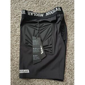Moolah Kicks Women's Black Padded Compression Shorts Size Large Active Elastic